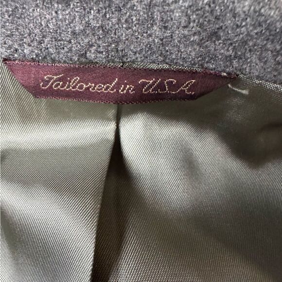 Vintage Union Made Grey 100% Wool Blazer - Picture 12 of 13